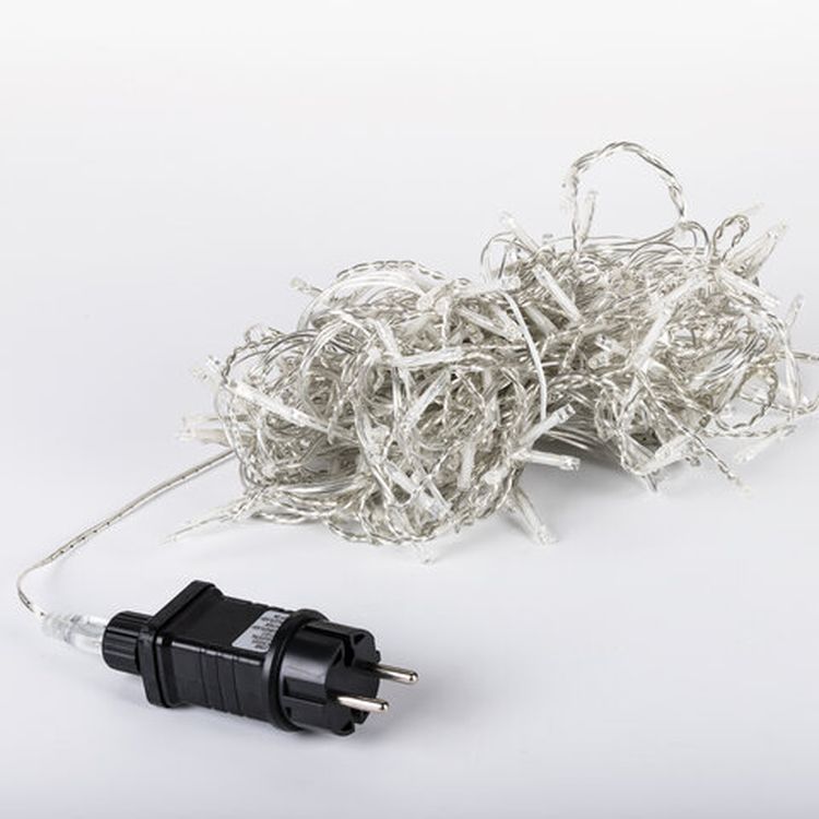 Электрогирлянда уличная «Бахрома»,180 LED, 6х0,5 м, цвет: холодный белый — картинка 5