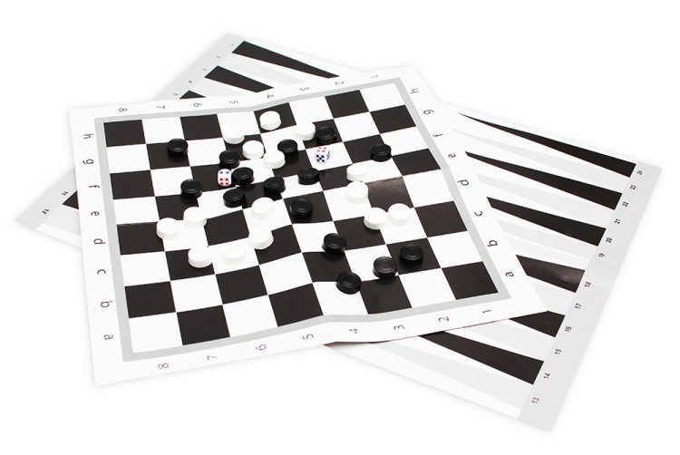 Нарды и шашки в пакете + 2 поля 28,5х28,5 см — картинка 4