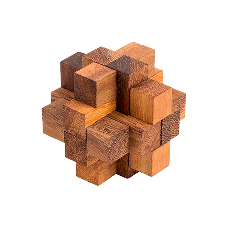 Головоломка деревянная Бриллиантовый кубик, DELFBRICK