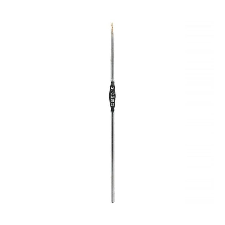 Крючки для вязания, сталь набор d 1,05 - 2 мм, 12 см, 12 шт в блистере, Gamma — картинка 2