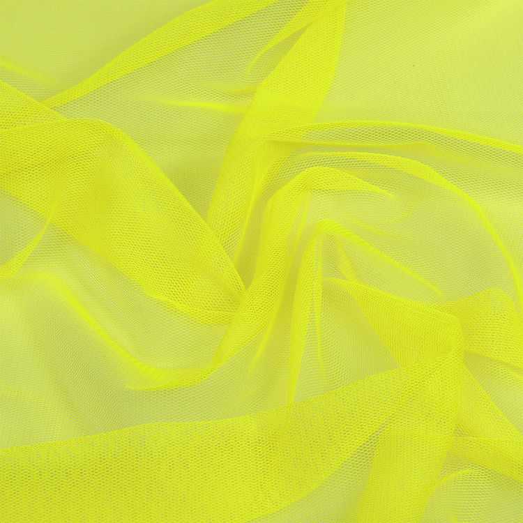 Сетка стрейч матовая, 10 м, ширина 150 см, 40 г/м², цвет: 58 неон лимон, TBY — картинка 3