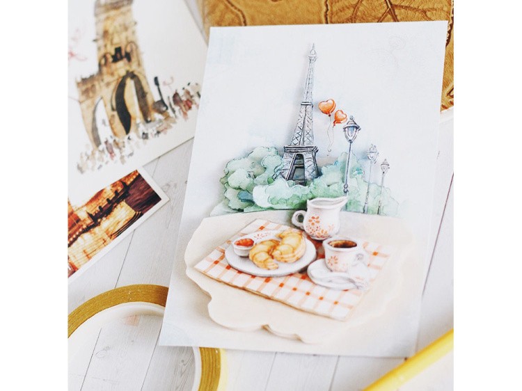 Папертоль «Завтрак в Париже» — картинка 2