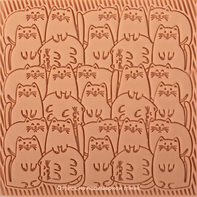 Текстурный лист «Котики», Craft&Clay — картинка 3