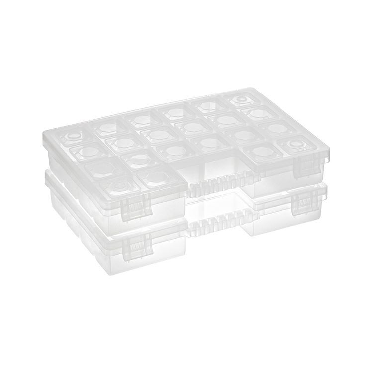 Коробка для швейных принадлежностей, пластик, цвет: салатовый, 20x28,5x5 см, Gamma — картинка 3