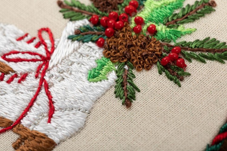 Набор для вышивания «Новогодняя игрушка. Коньки» — картинка 3