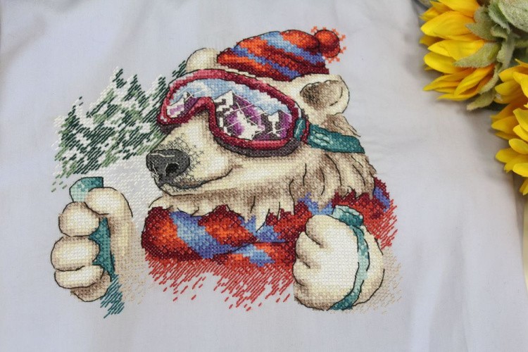 Набор для вышивания «Стильный лыжник» — картинка 3