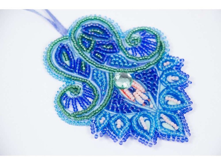 Набор вышивки бисером «Подвеска Морозный узор» — картинка 5