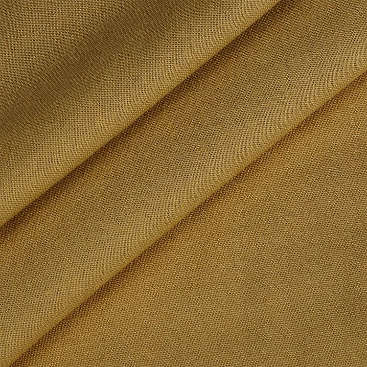 Ткань льняная, 1 м x 140 см, 200 г/м², цвет: горчица, TBY — картинка 3
