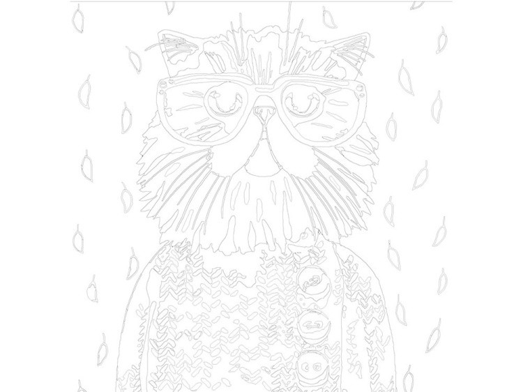 Картина по номерам «В любимом кардигане» — картинка 3