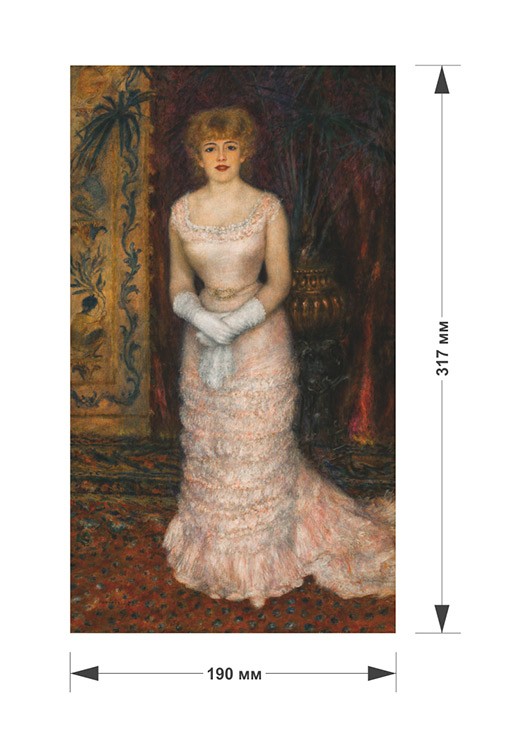 Деревянные пазлы DAVICI «Портрет актрисы Жанны Самари» Пьера Огюста Ренуара — картинка 2