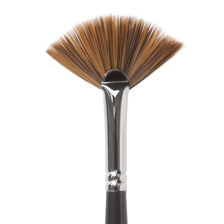 Кисть художественная профессиональная Art Classic, синтетика мягкая, веерная, № 8, длинная ручка, Brauberg — картинка 3