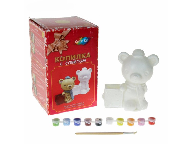 Виниловая копилка-раскраска «Мишутка» — картинка 2