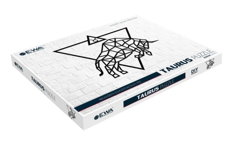 Деревянный интерьерный пазл, панно «Телец», EWA Design — картинка 2