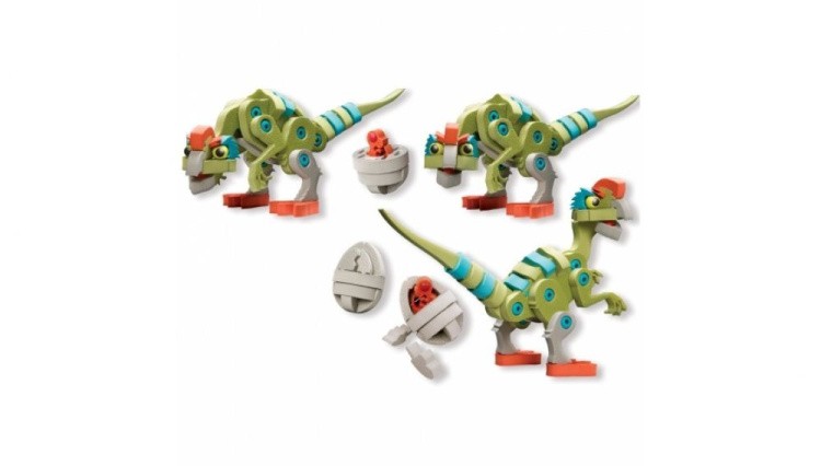 Мягкий 3D конструктор Soft Blocks EVA «Овираптор», 60 деталей — картинка 4