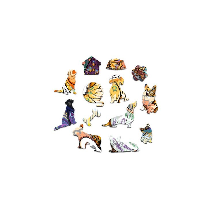 Деревянные пазлы «Веселый Корги XL», Woodbests — картинка 4