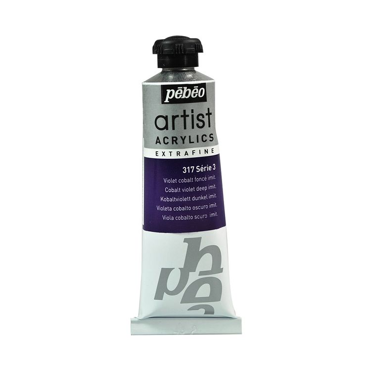 Краска акриловая Pebeo Artist Acrylics extra fine №3 (Кобальт темно-фиолетовый имит), 37 мл