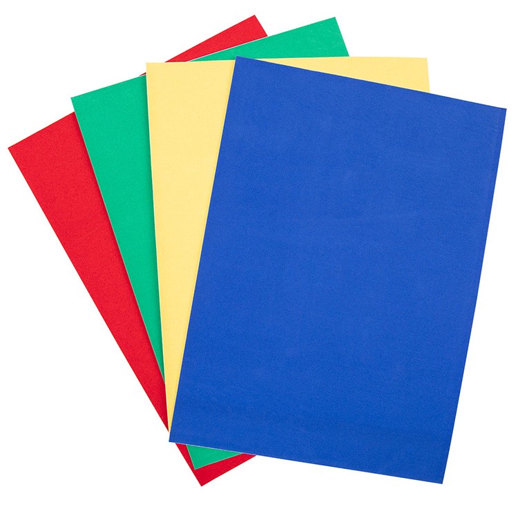 Цветная бумага бархатная самоклеящаяся A4 19,5 х 28,5 см, 4 листа, 4 цвета, Лео — картинка 2