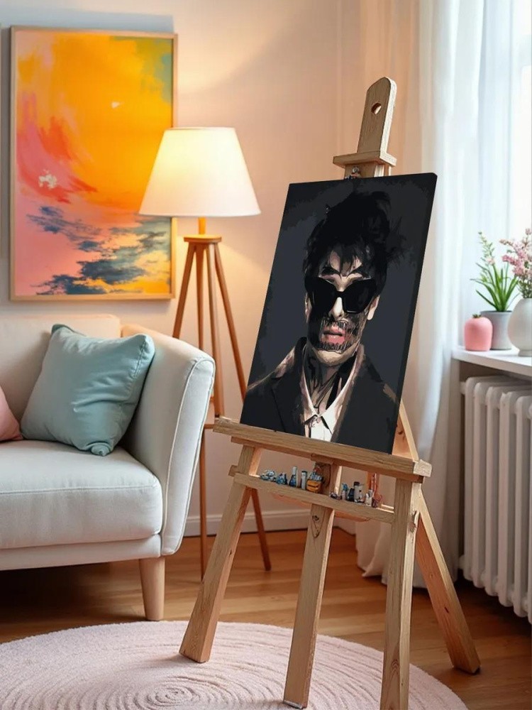 Картина по номерам «Рок и рэп андеграунд музыкант Кишлак 13» — картинка 9