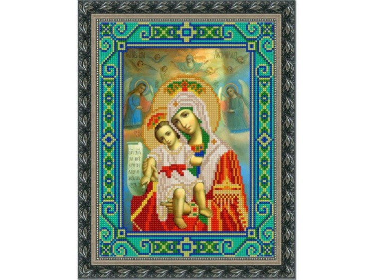 Рисунок на ткани «Богородица Милующая (Достойно есть)»