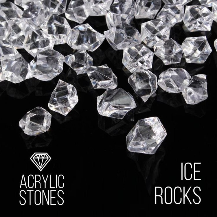 Акриловый камень Ice Rocks, (фракция 10 мм), 100 г
