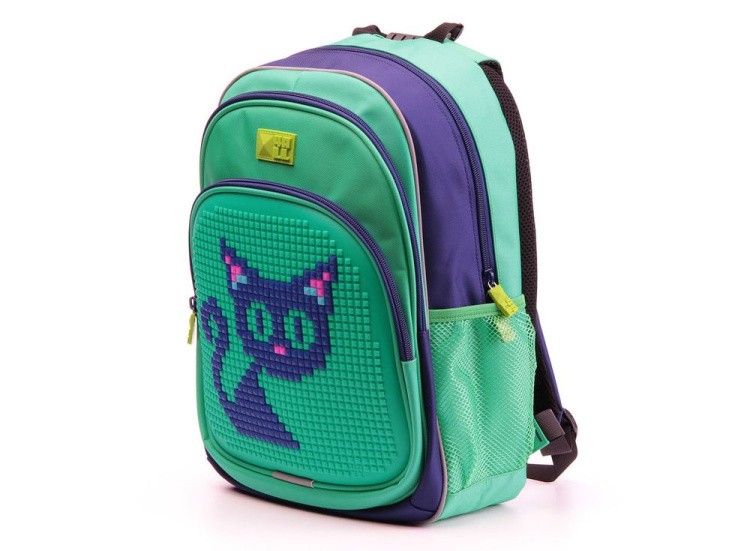 Рюкзак 4ALL Kids с битами, зелено-синий — картинка 2