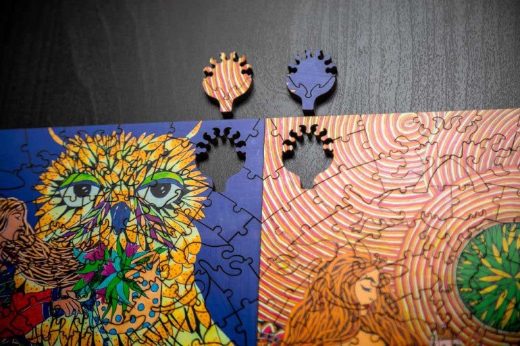 Деревянные пазлы DAVICI «Больше любви (двусторонние)» — картинка 9