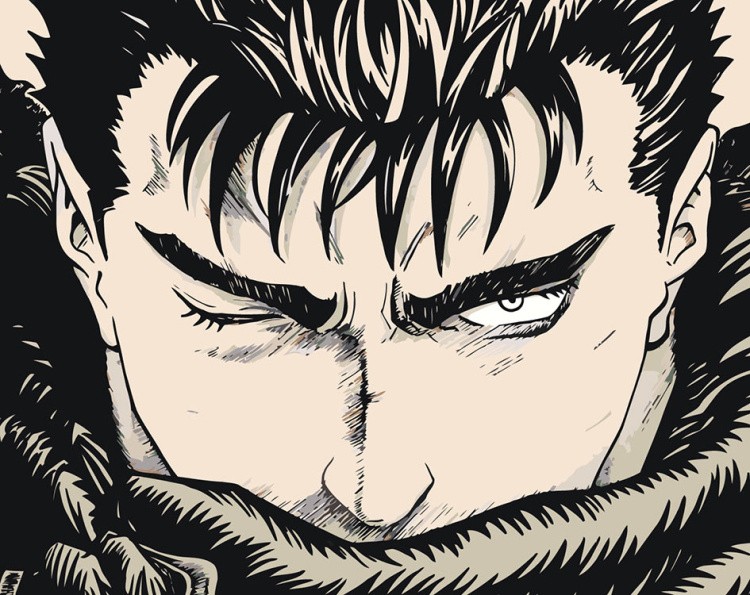 Картина по номерам «Берсерк Berserk манга аниме: Гатс 40x50»