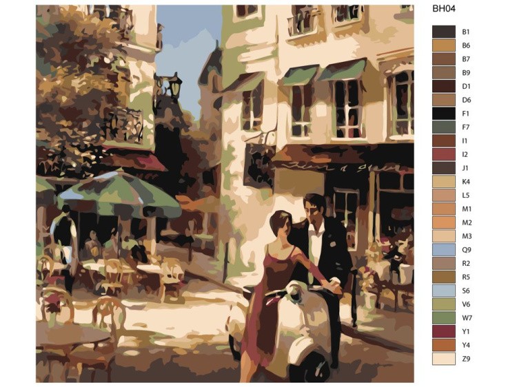 Картина по номерам «Городской пейзаж» — картинка 2