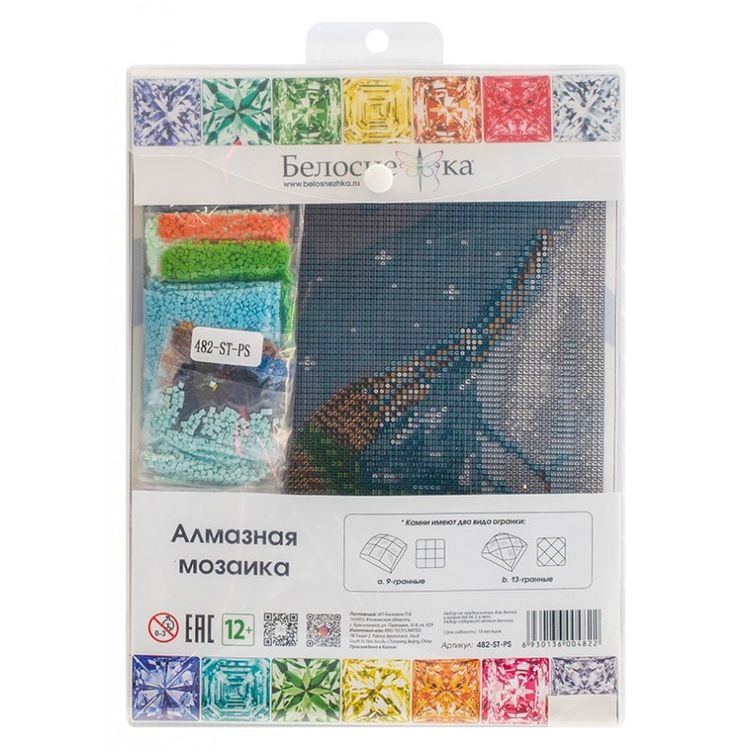 Алмазная вышивка «Снежная зима» — картинка 4