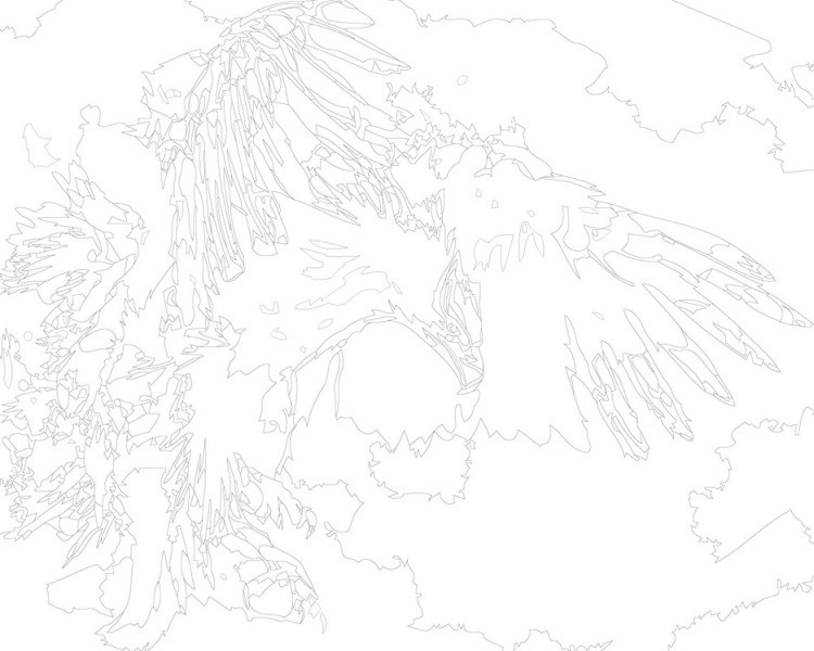 Картина по номерам «Орел в полете» — картинка 3