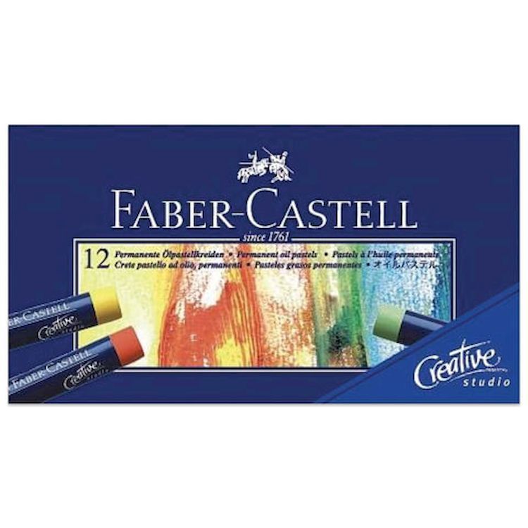 Пастель масляная художественная «Oil Pastels», 12 цв., круглое сечение, FABER-CASTELL — картинка 2