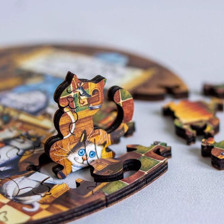 Деревянные пазлы DAVICI «Счастливые коты» — картинка 4