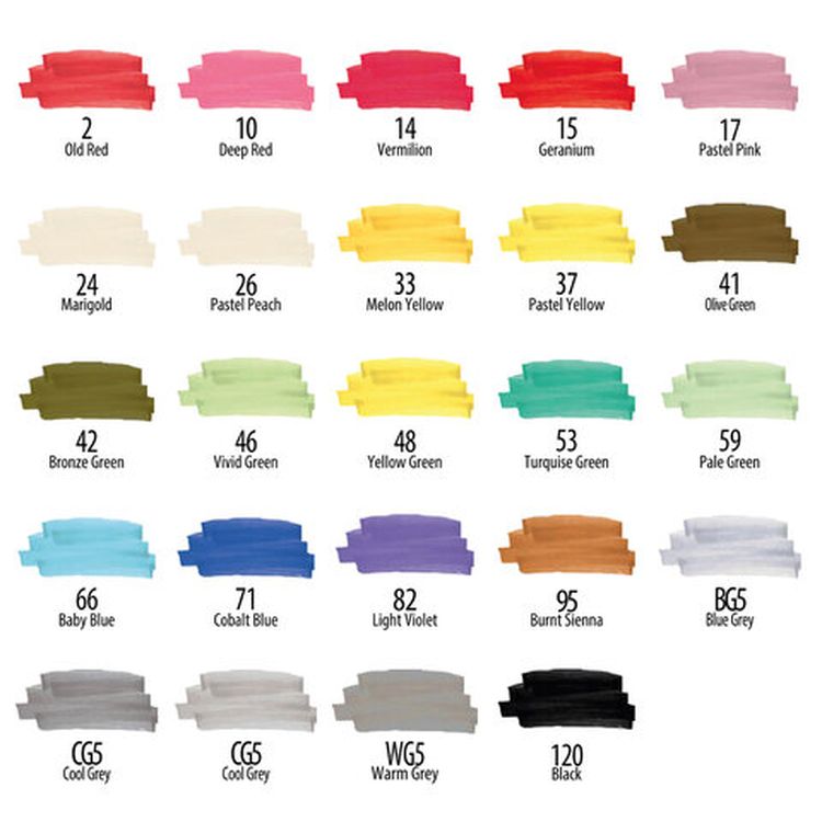 Маркеры для скетчинга двусторонние BRAUBERG ART DEBUT BLACK, цвет: базовые цвета — картинка 14