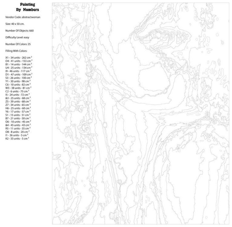 Картина по номерам «Силуэт незнакомки» — картинка 3