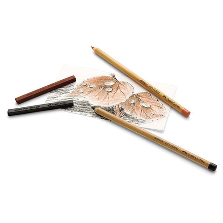 Набор художественный FABER-CASTELL «Pitt Monochrome», 12 предметов, металлическая коробка — картинка 3