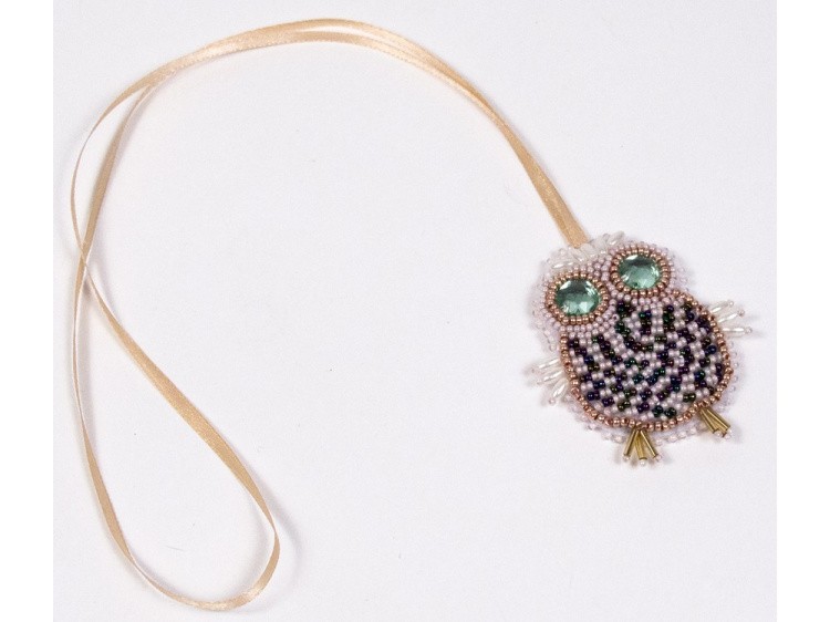 Набор вышивки бисером «Подвеска Совушка» — картинка 2