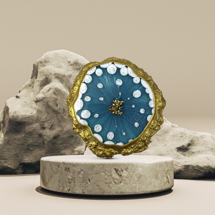 Силиконовый молд - Подстаканник с живым краем, круг d 13 см, 1 шт. — картинка 2