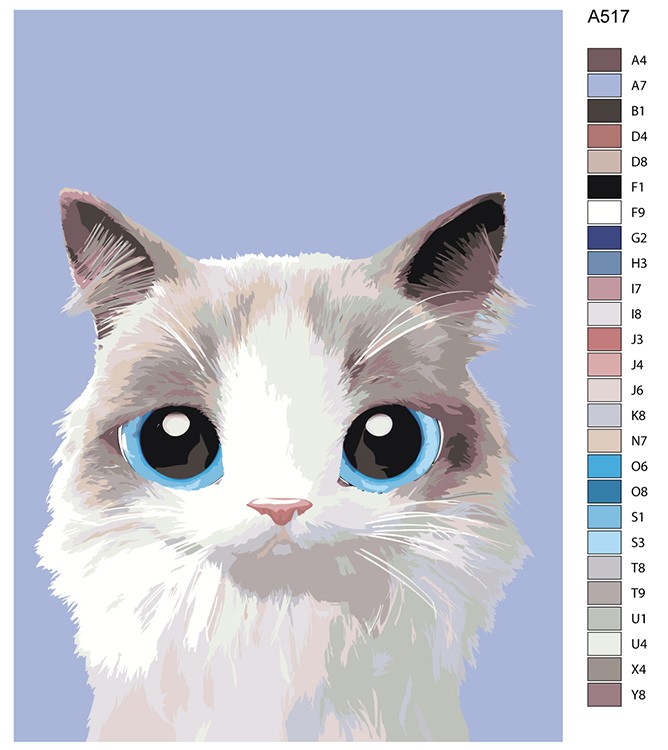 Картина по номерам «Котенок Бэмби» — картинка 2