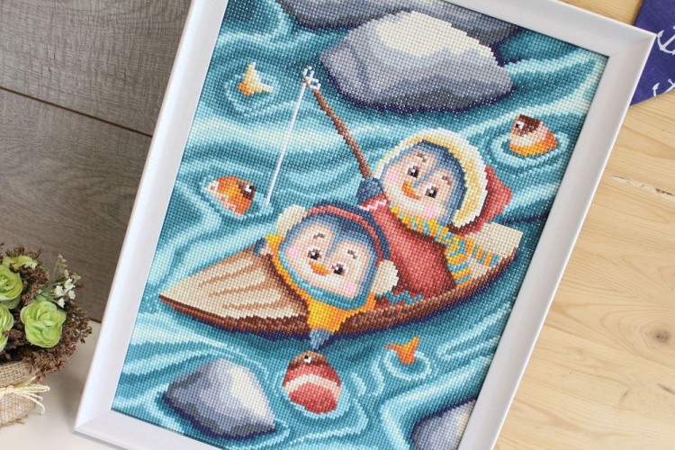 Алмазная вышивка «На рыбалке» — картинка 2