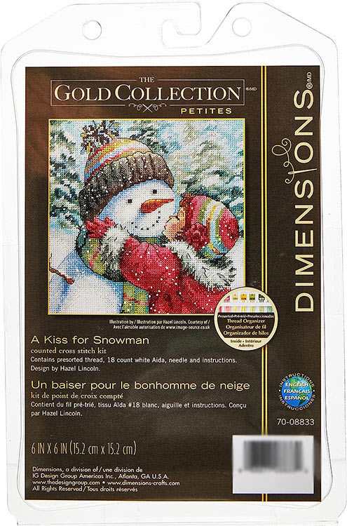 Набор для вышивания «Поцелуй для снеговика» — картинка 5