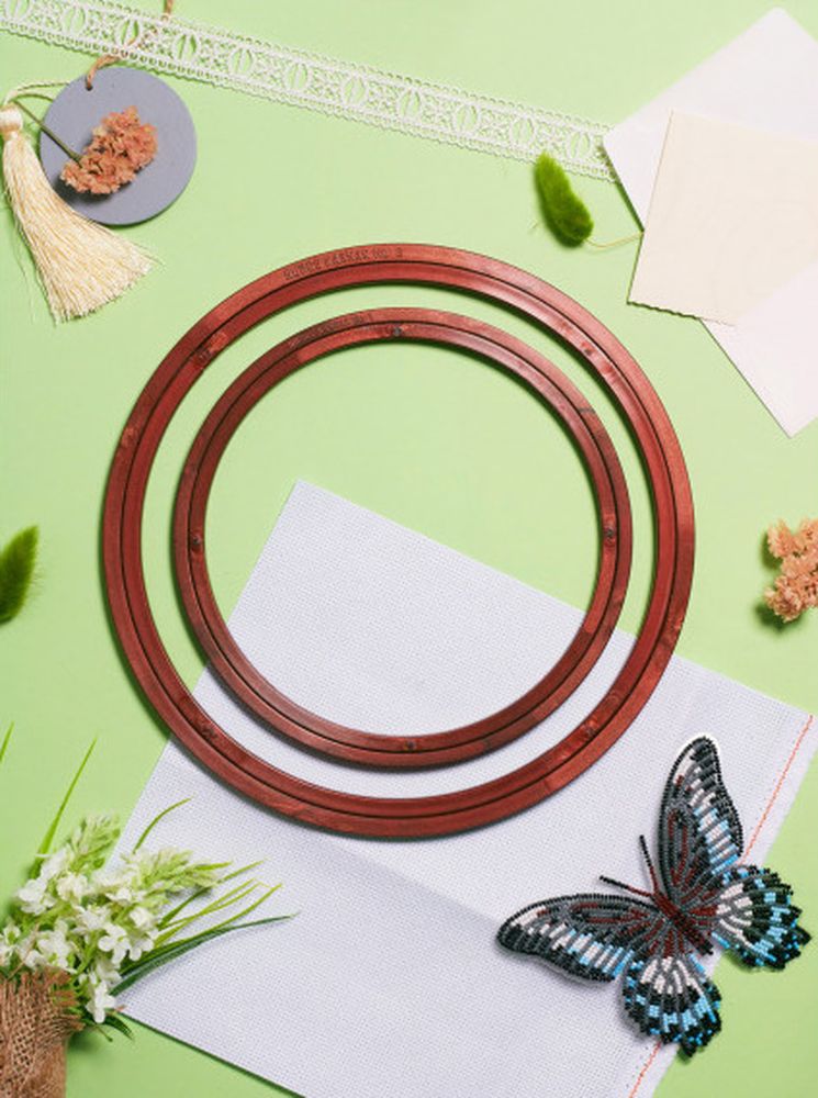 Пяльцы пластиковые без винта, диаметр 26,4 см, h=8 — картинка 2