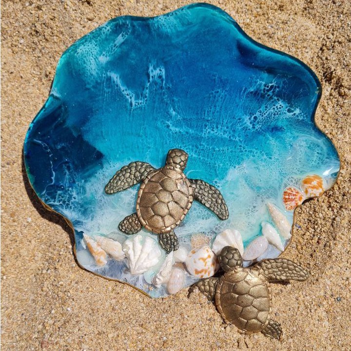 Силиконовый молд для эпоксидной смолы - Жеода большая, 21х21 см — картинка 5