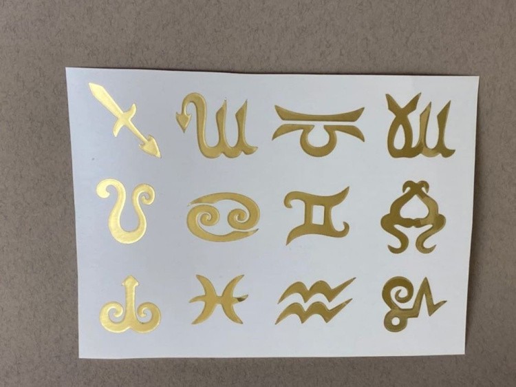 №13 Наклейка (золото) Sticker, Art Blong — картинка 2