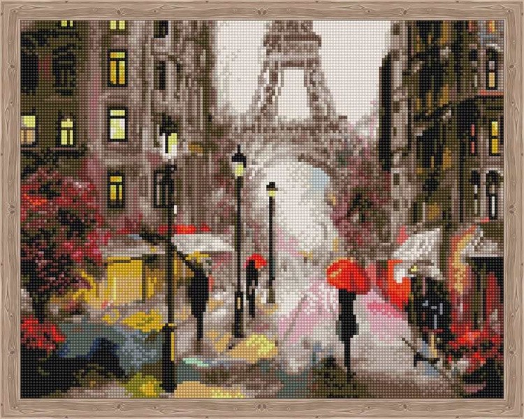 Алмазная вышивка «Романтика в Париже»