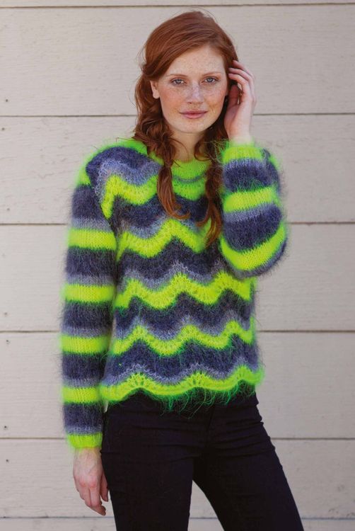 Пряжа ALIZE Mohair classik new (411), джинс меланж, 5 шт. по 100 г — картинка 3