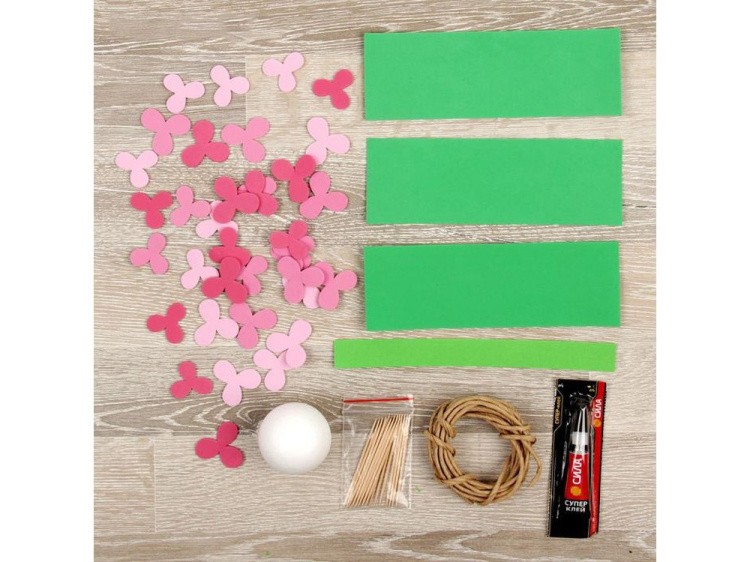 Набор для создания топиария «Тюльпаны в корзинке» — картинка 3