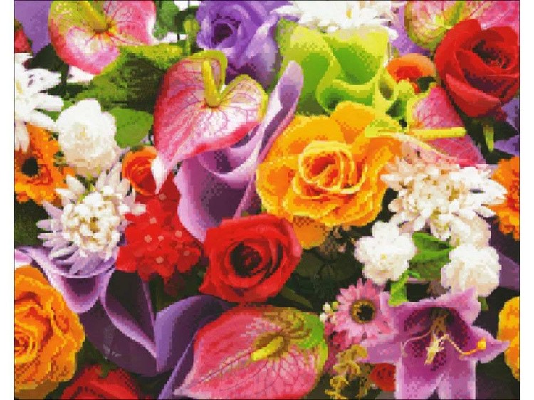 Алмазная вышивка «Букет» — картинка 2