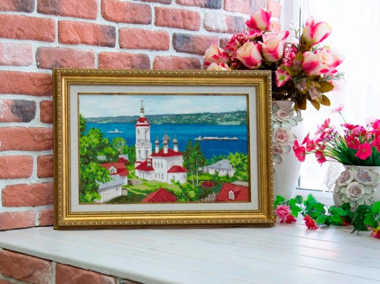 Набор для вышивания «Плес. Храм над Волгой» — картинка 4