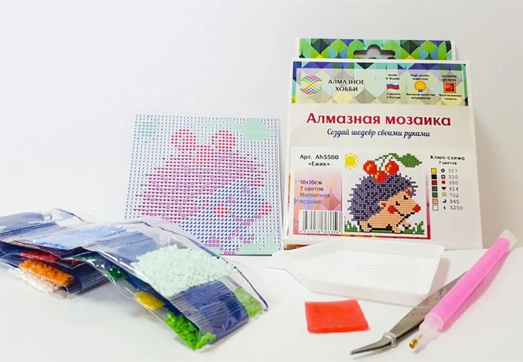 Алмазная вышивка «Ежик» — картинка 3