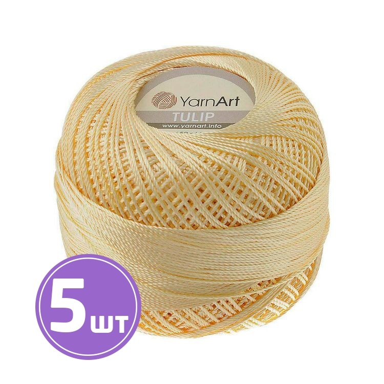 Пряжа YarnArt TULIP (463), шампанское, 5 шт. по 50 г